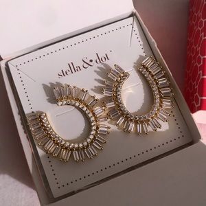 Stella & Dot Baguette Blitz Earrings NWT